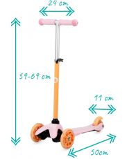 Самокат трехколесный QKIDS Lumis orange